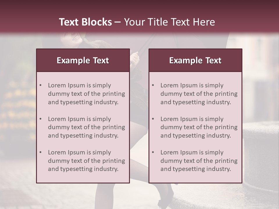 Lovely Fog Lady PowerPoint Template