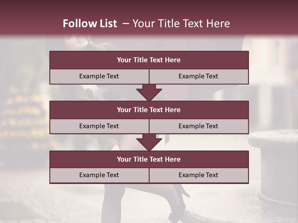 Lovely Fog Lady PowerPoint Template