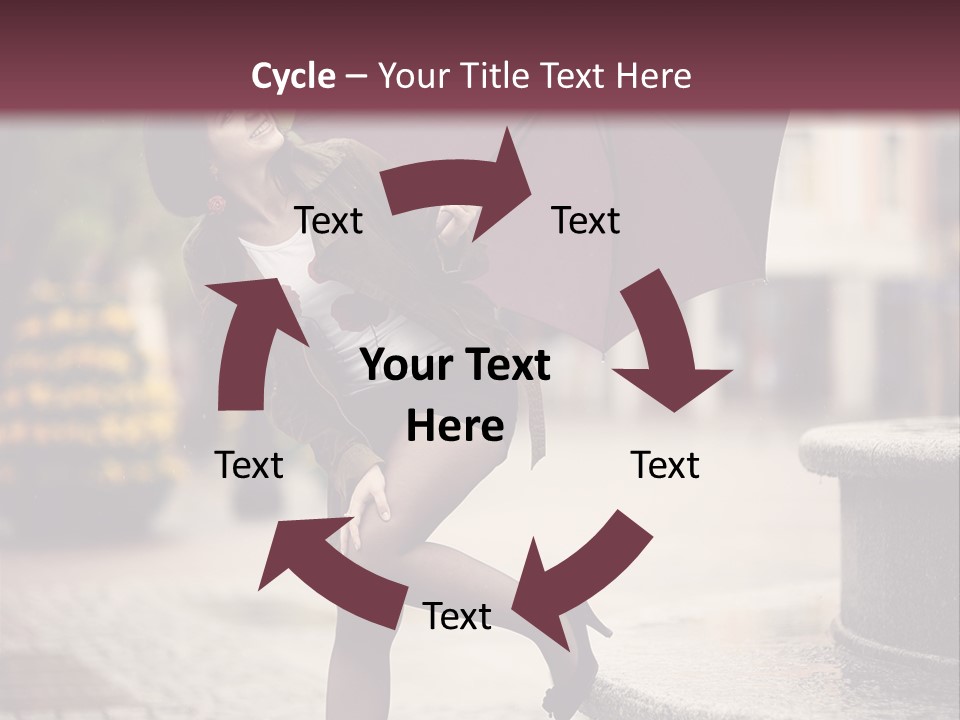 Lovely Fog Lady PowerPoint Template