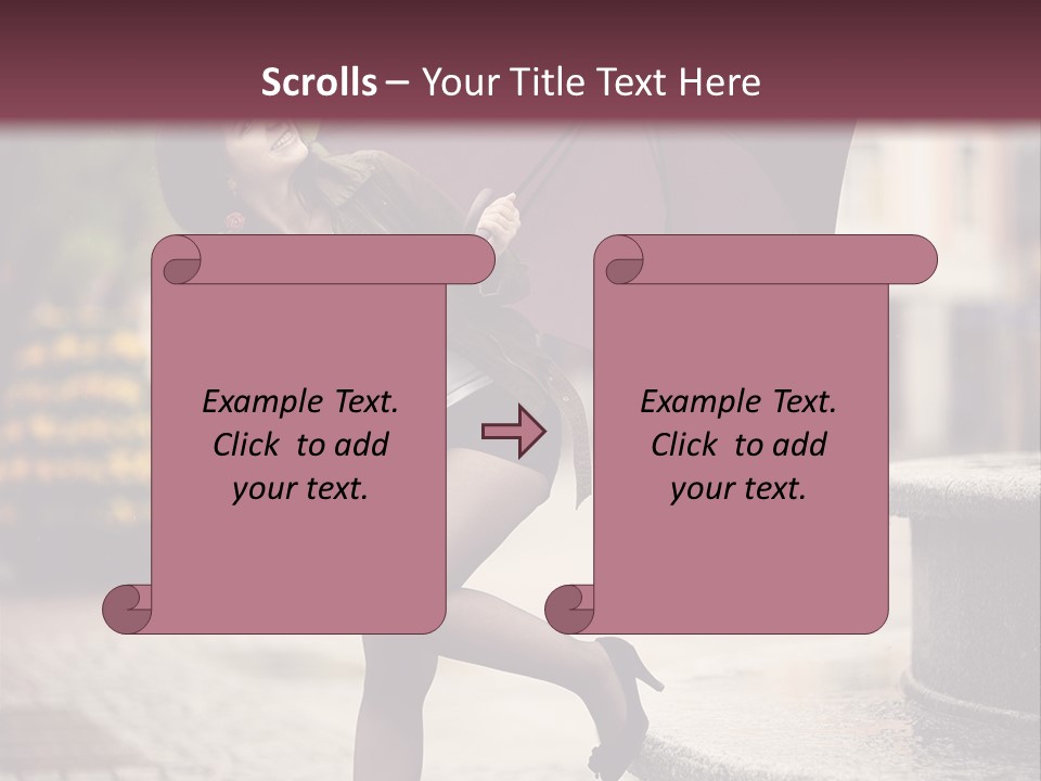 Lovely Fog Lady PowerPoint Template