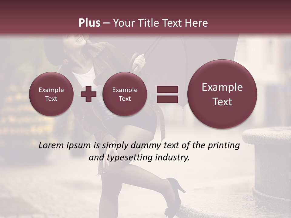 Lovely Fog Lady PowerPoint Template