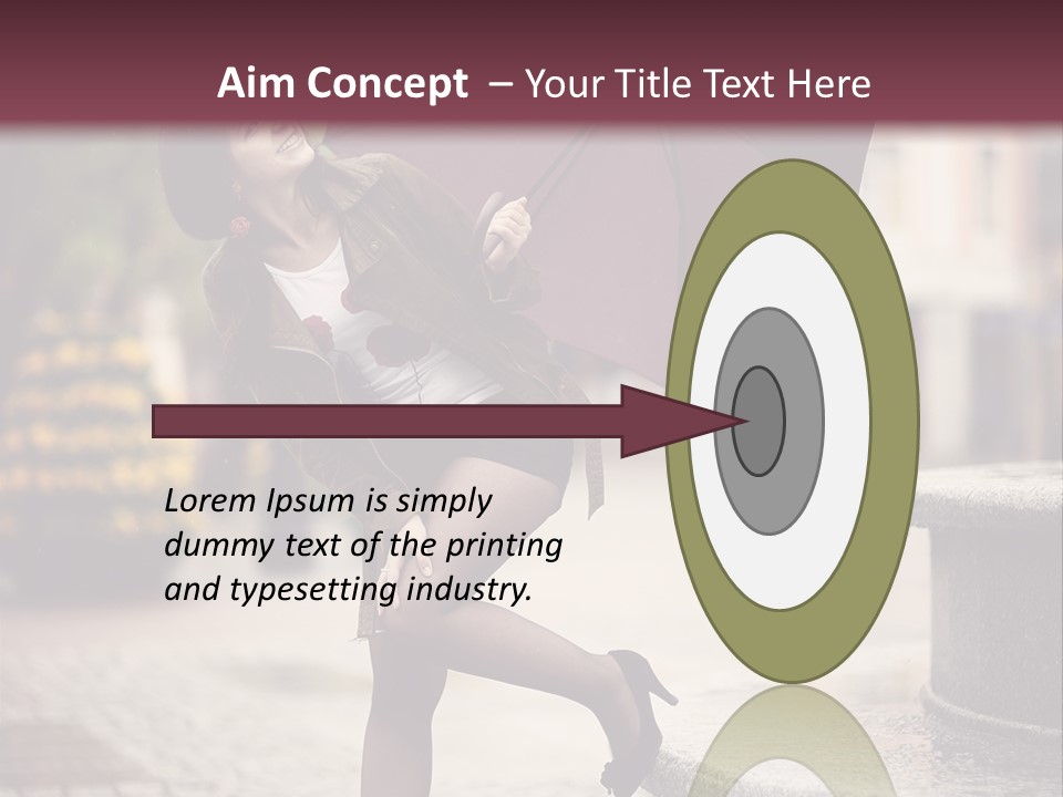 Lovely Fog Lady PowerPoint Template