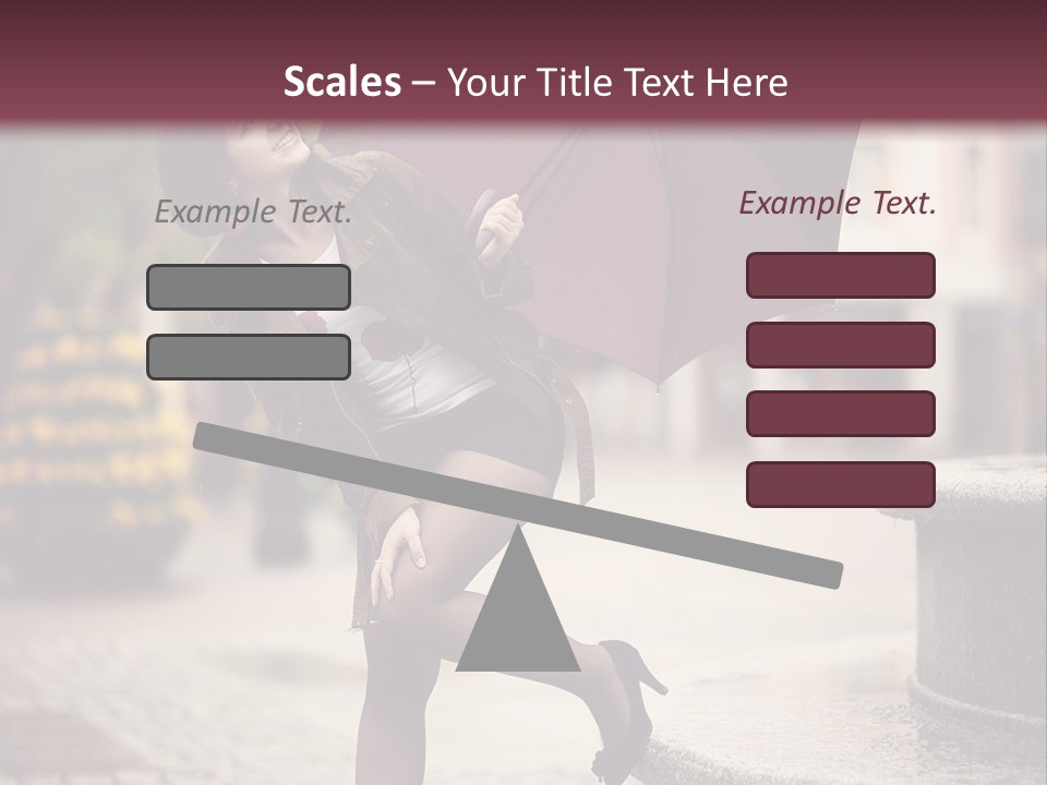 Lovely Fog Lady PowerPoint Template