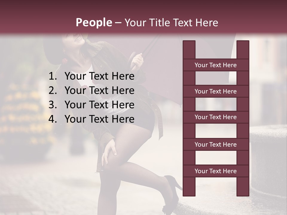 Lovely Fog Lady PowerPoint Template
