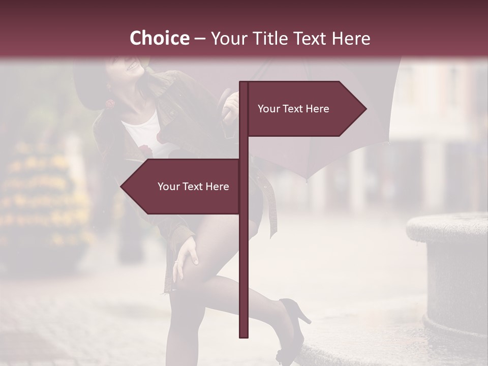 Lovely Fog Lady PowerPoint Template