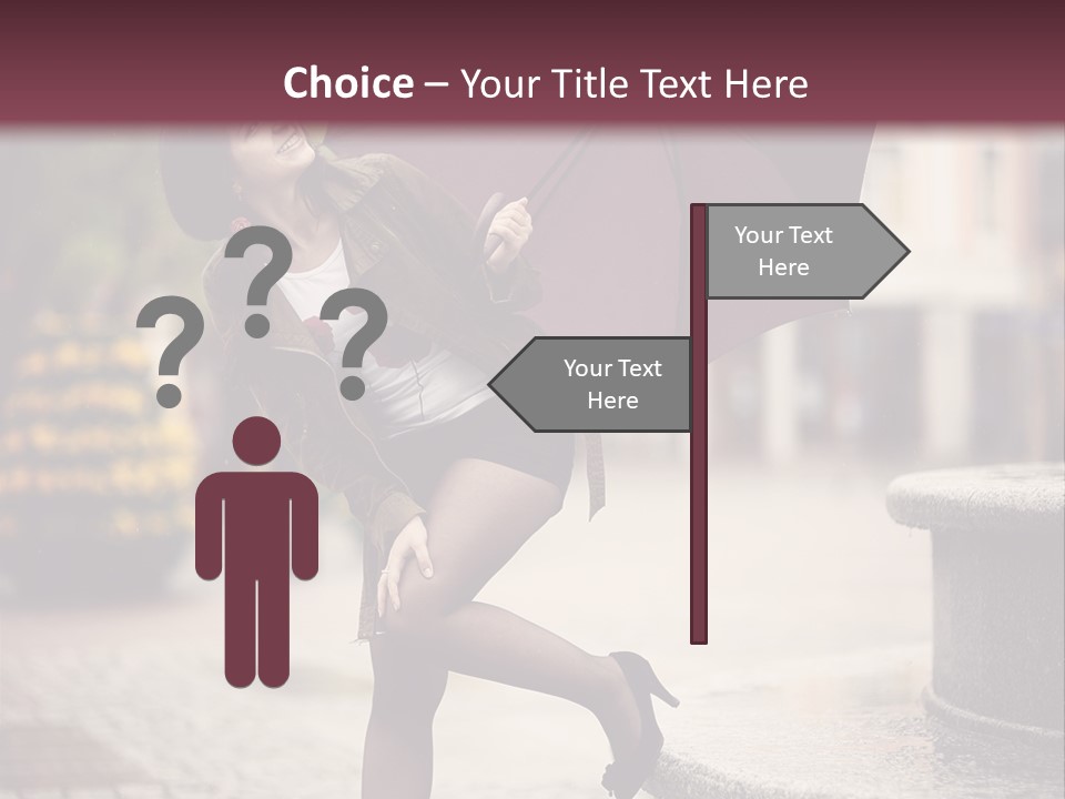 Lovely Fog Lady PowerPoint Template