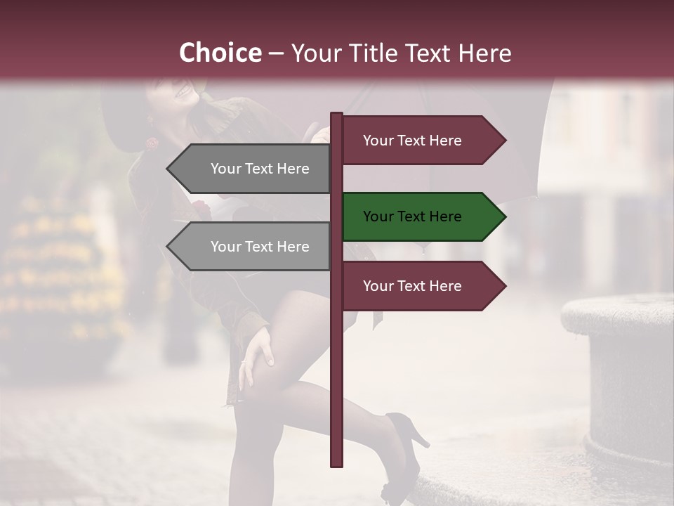 Lovely Fog Lady PowerPoint Template