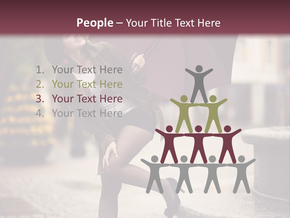 Lovely Fog Lady PowerPoint Template