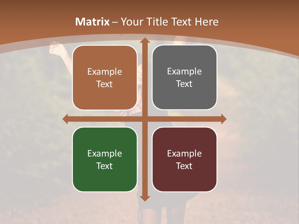 Female Glamour Brunette PowerPoint Template