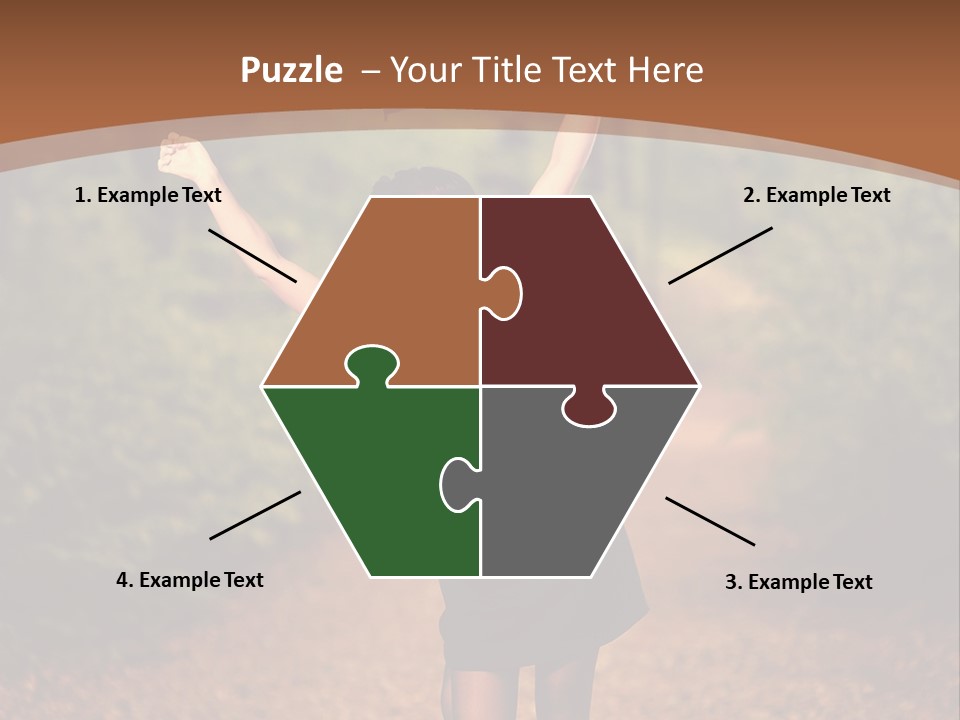 Female Glamour Brunette PowerPoint Template