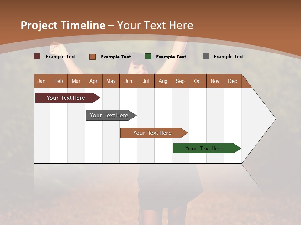 Female Glamour Brunette PowerPoint Template