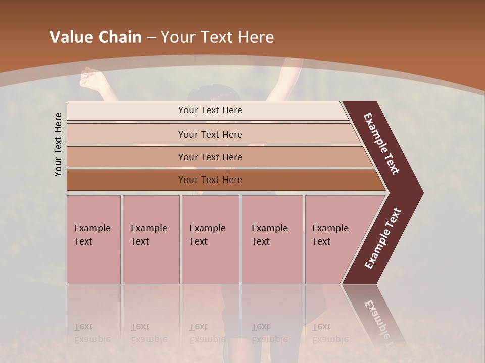 Female Glamour Brunette PowerPoint Template
