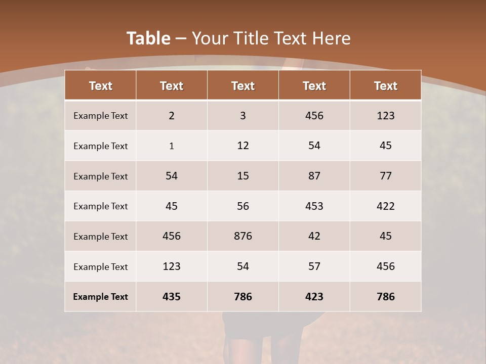 Female Glamour Brunette PowerPoint Template