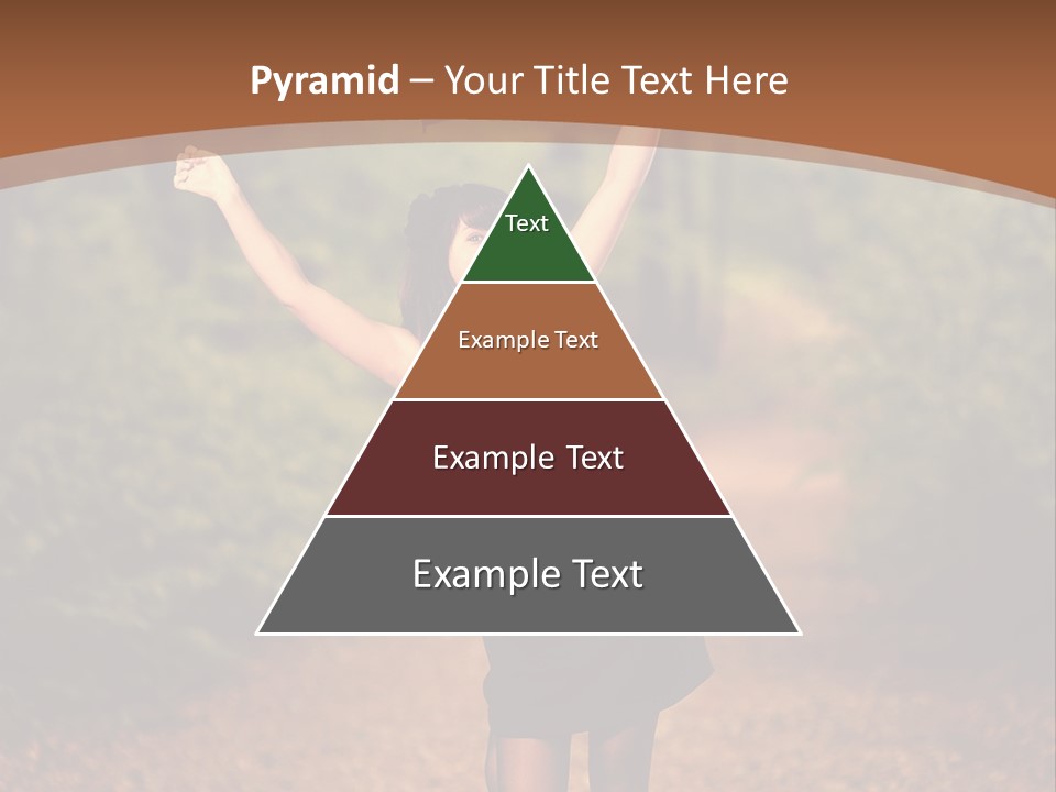 Female Glamour Brunette PowerPoint Template