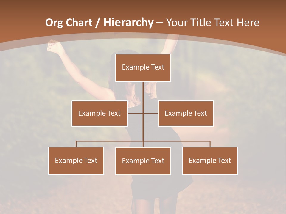 Female Glamour Brunette PowerPoint Template