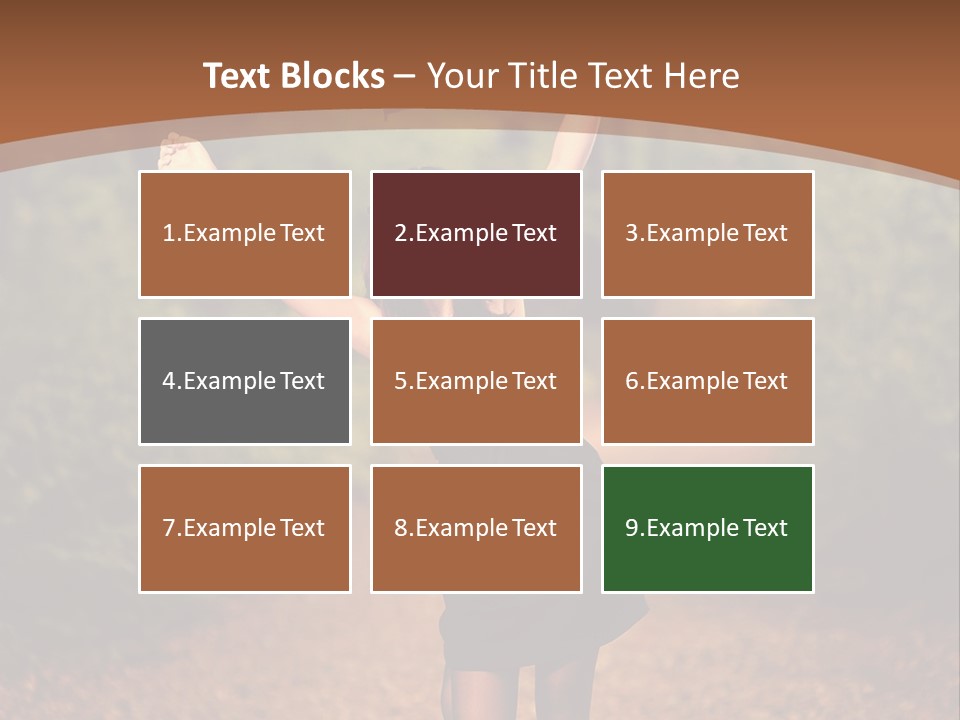 Female Glamour Brunette PowerPoint Template