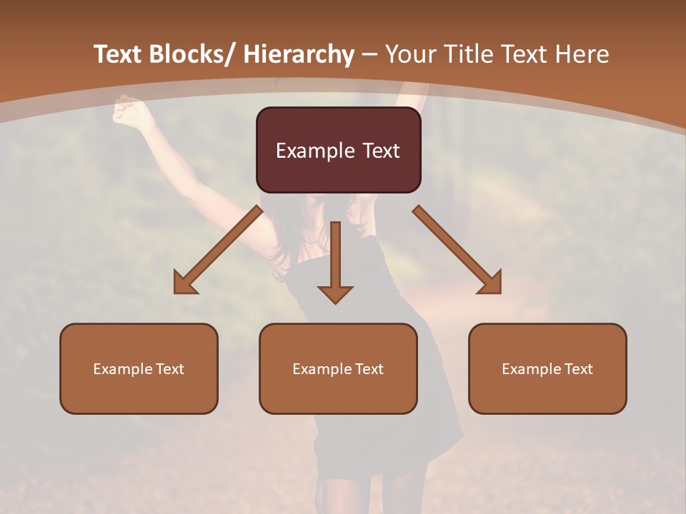 Female Glamour Brunette PowerPoint Template