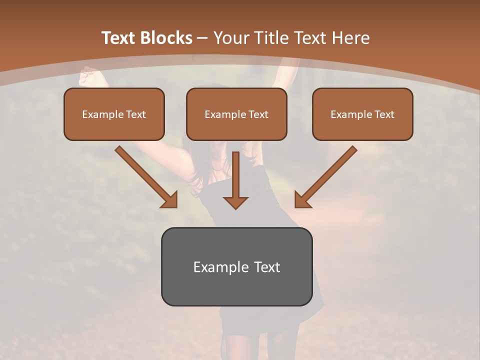 Female Glamour Brunette PowerPoint Template