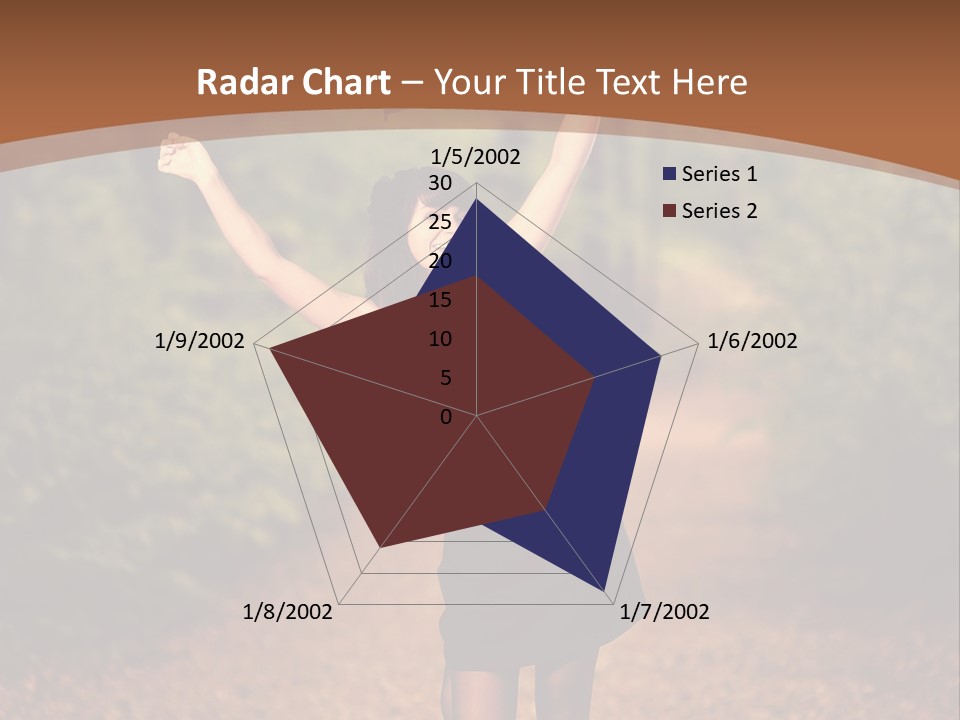 Female Glamour Brunette PowerPoint Template