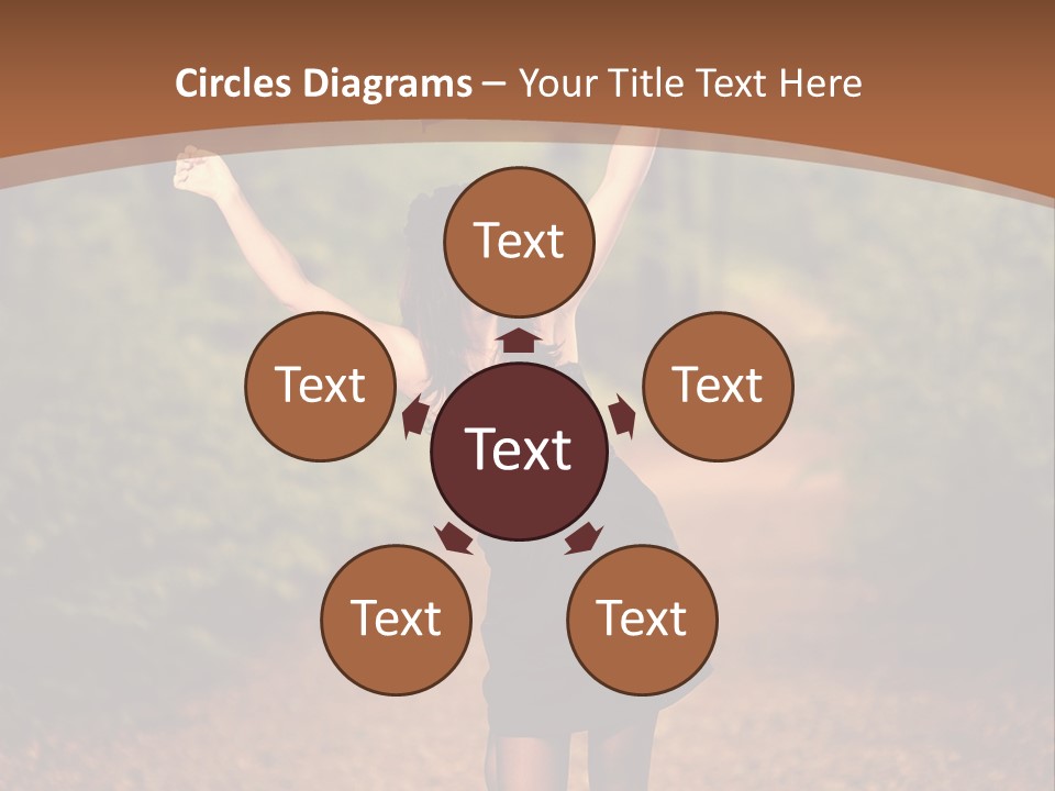 Female Glamour Brunette PowerPoint Template