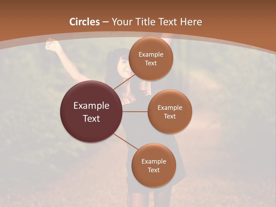 Female Glamour Brunette PowerPoint Template