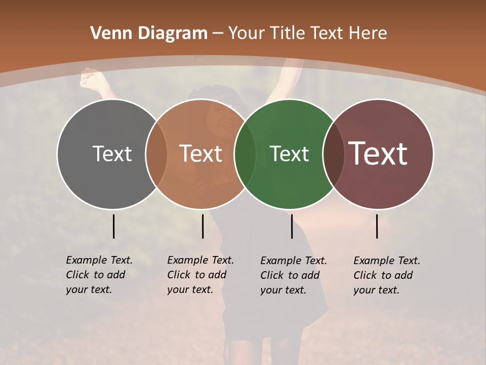 Female Glamour Brunette PowerPoint Template