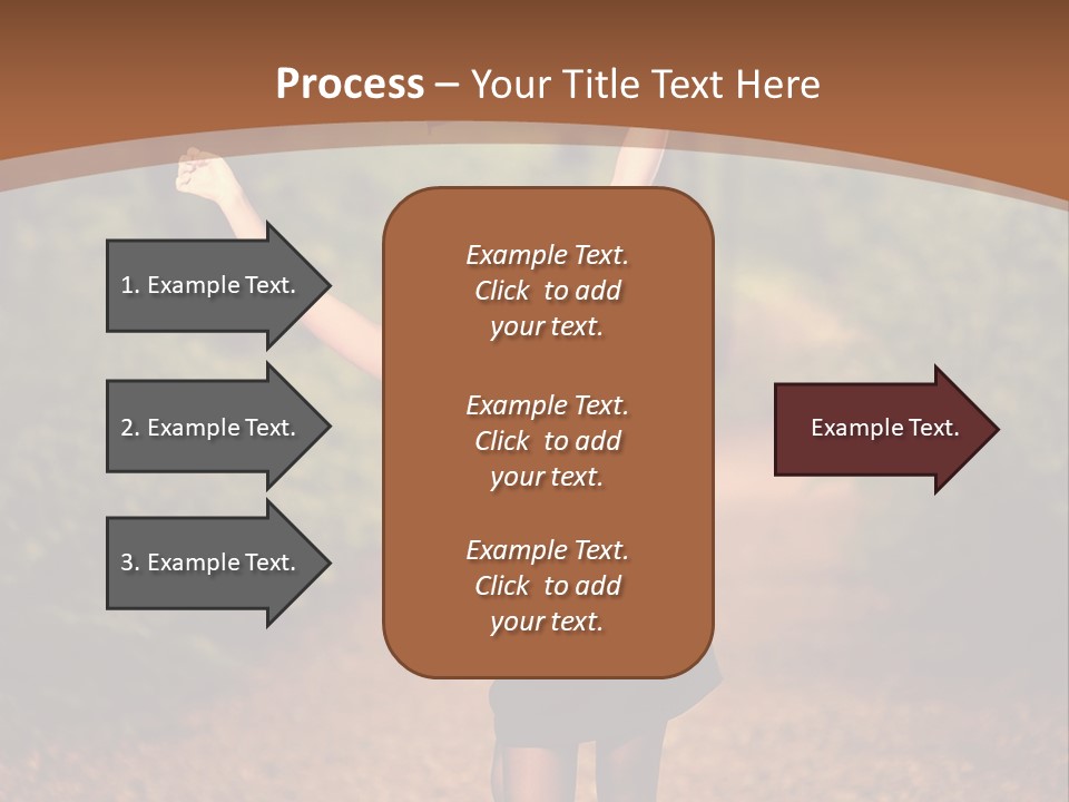 Female Glamour Brunette PowerPoint Template