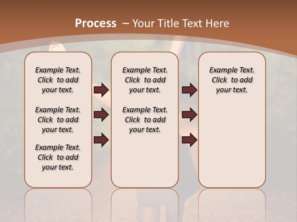 Female Glamour Brunette PowerPoint Template