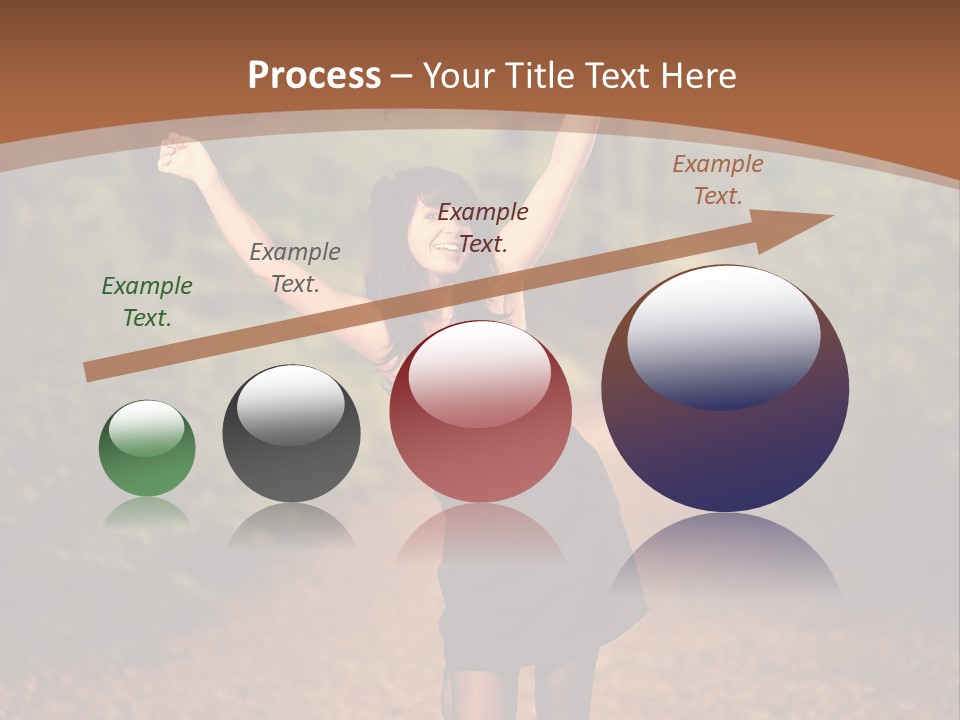 Female Glamour Brunette PowerPoint Template