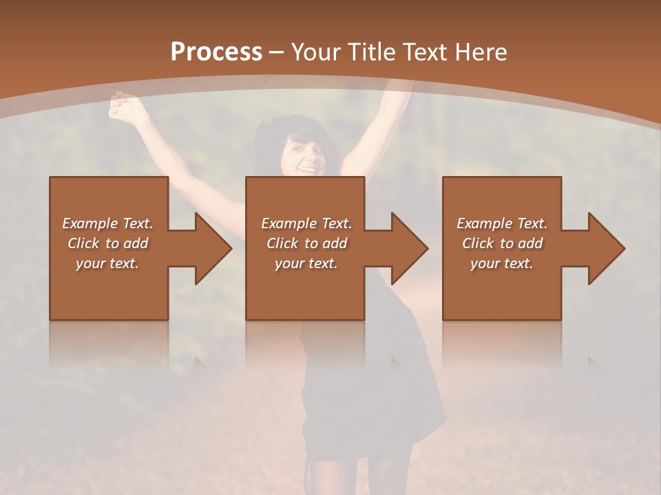 Female Glamour Brunette PowerPoint Template