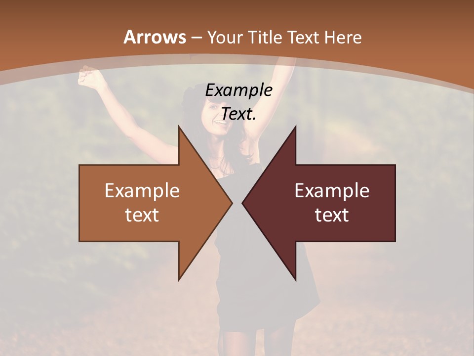 Female Glamour Brunette PowerPoint Template