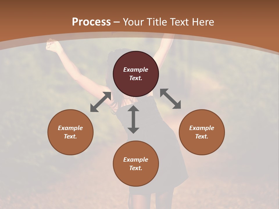 Female Glamour Brunette PowerPoint Template