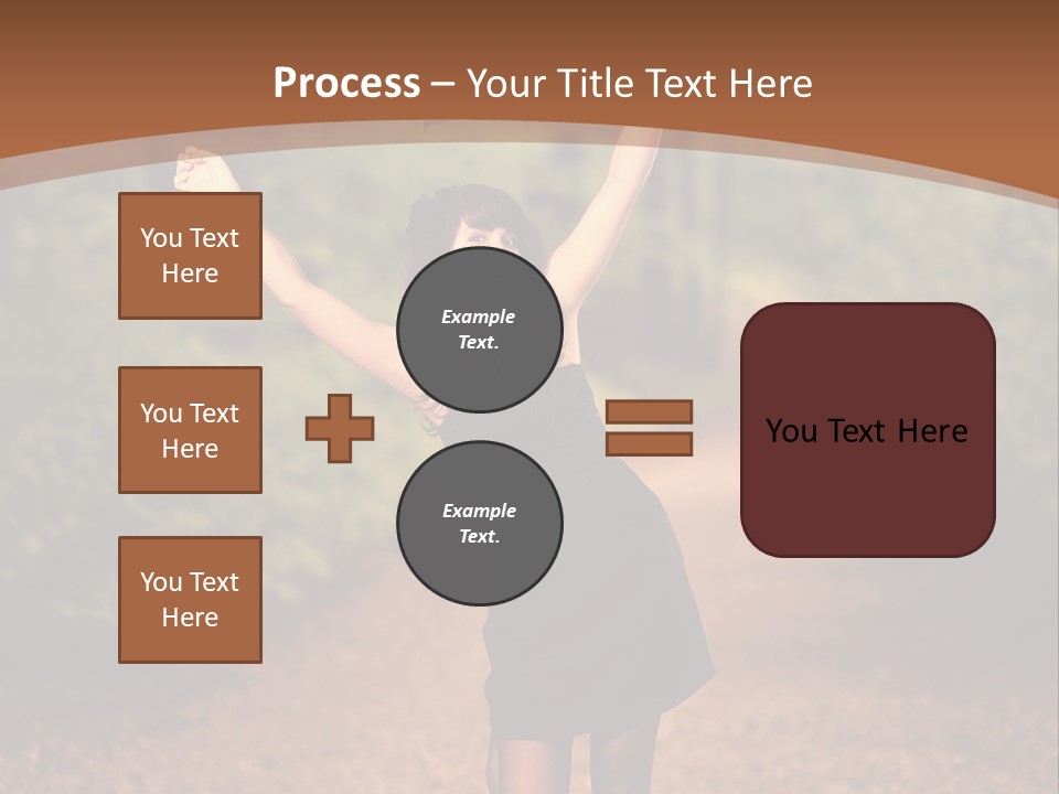 Female Glamour Brunette PowerPoint Template