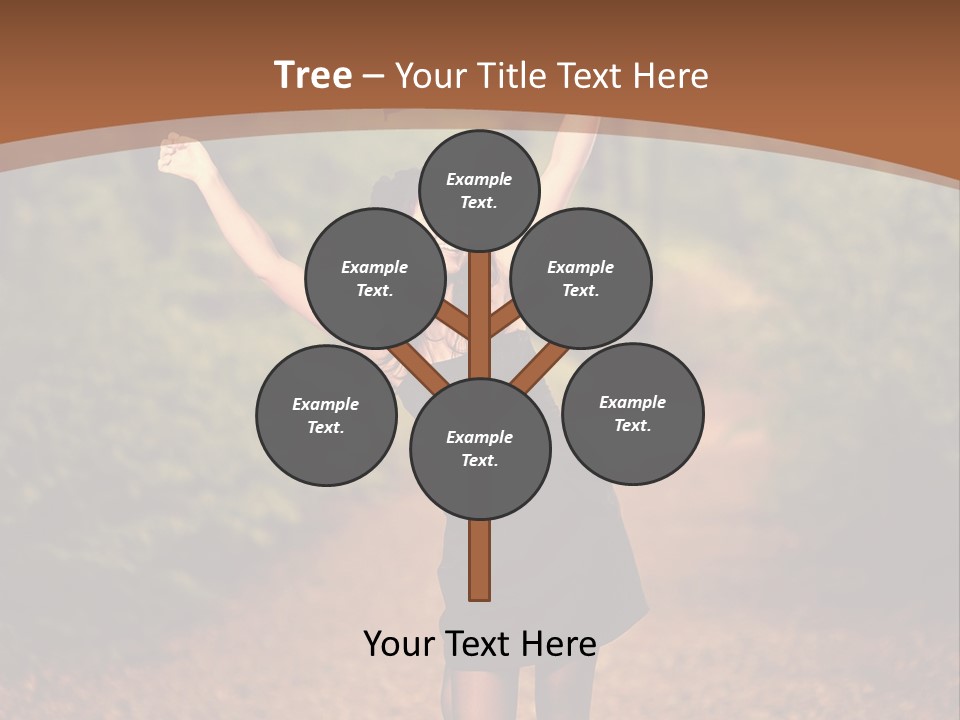 Female Glamour Brunette PowerPoint Template