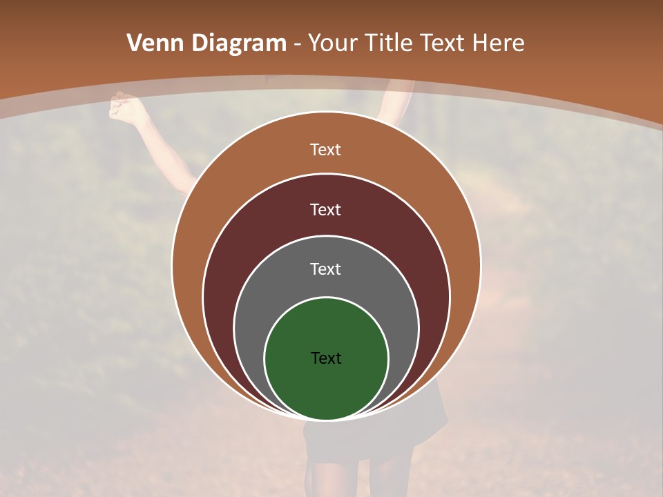 Female Glamour Brunette PowerPoint Template