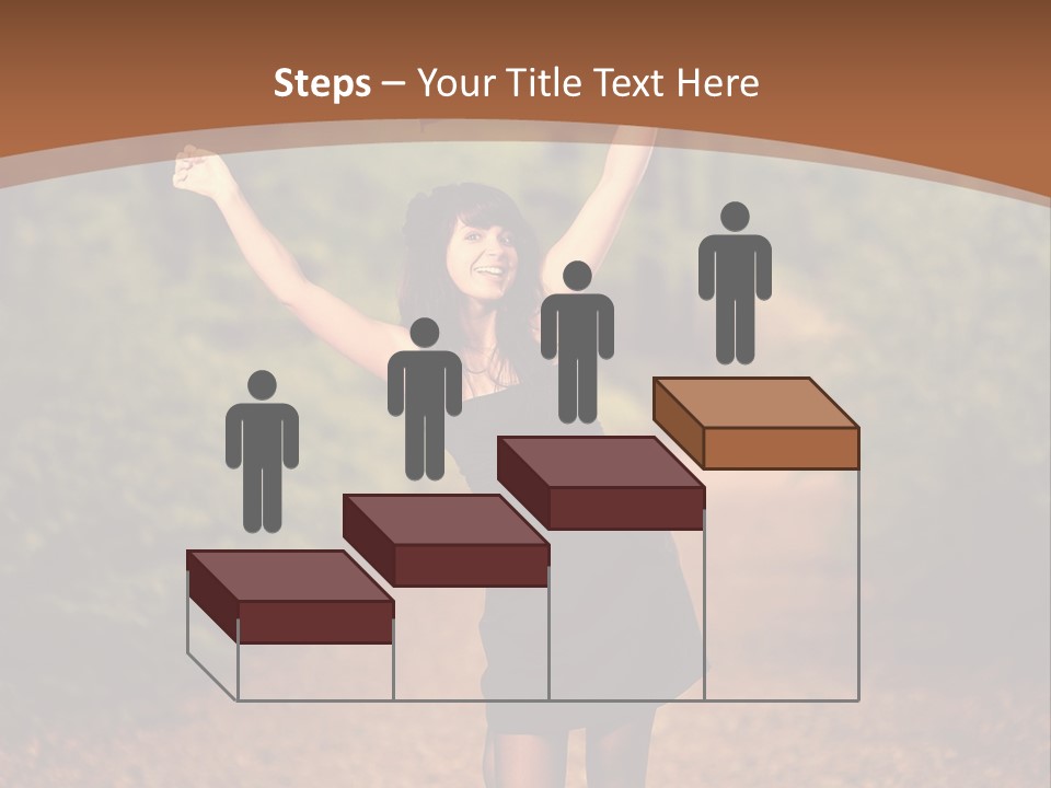 Female Glamour Brunette PowerPoint Template