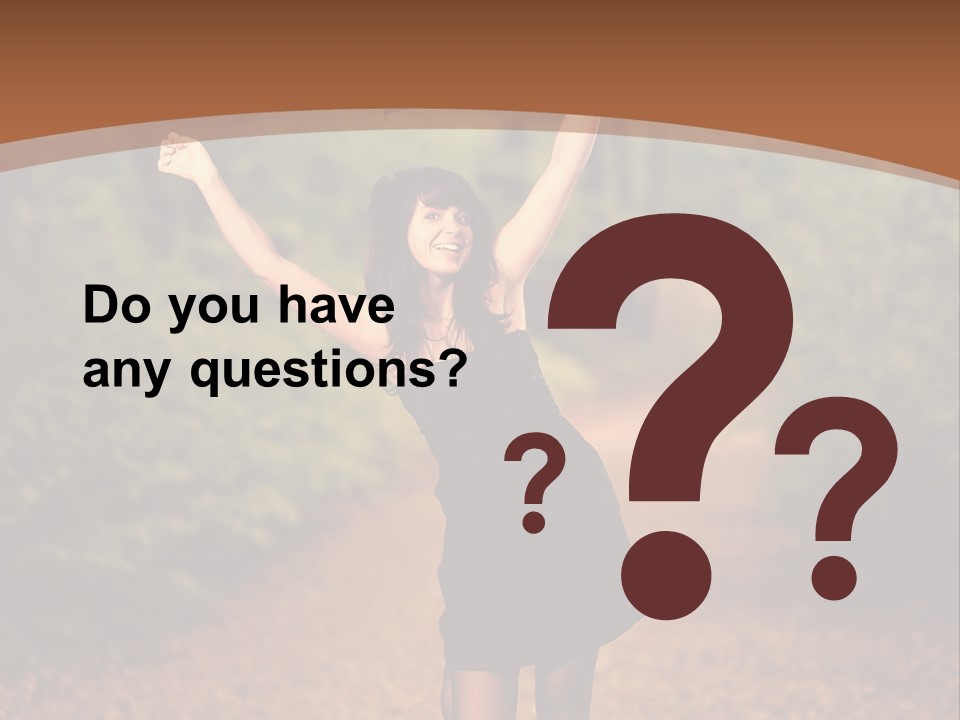 Female Glamour Brunette PowerPoint Template