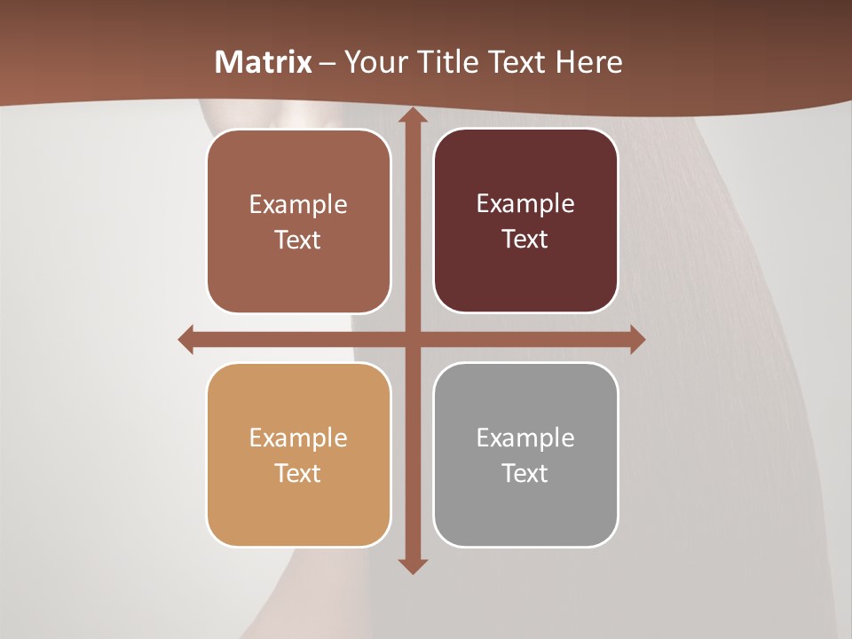 Face Fashion Brunette PowerPoint Template