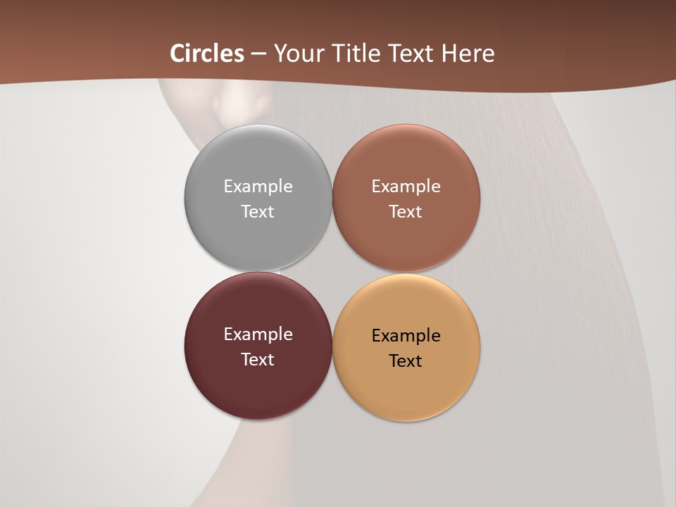 Face Fashion Brunette PowerPoint Template