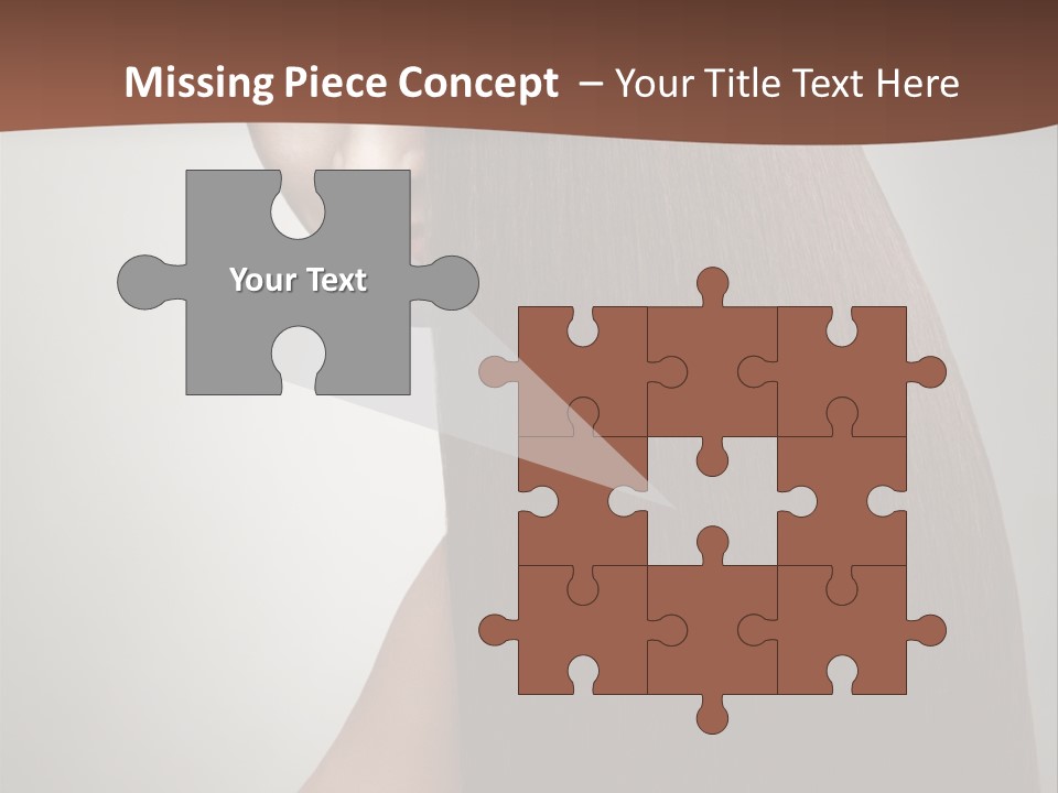 Face Fashion Brunette PowerPoint Template