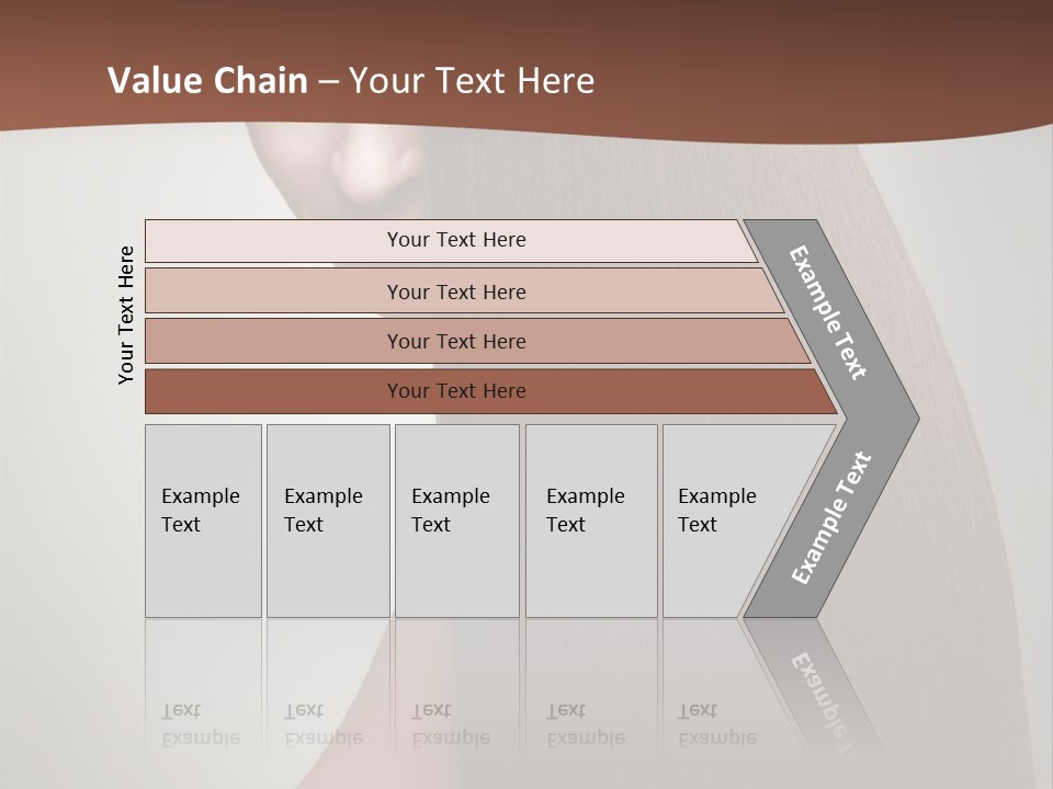 Face Fashion Brunette PowerPoint Template