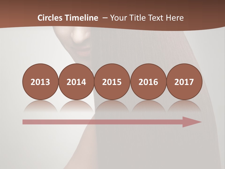 Face Fashion Brunette PowerPoint Template