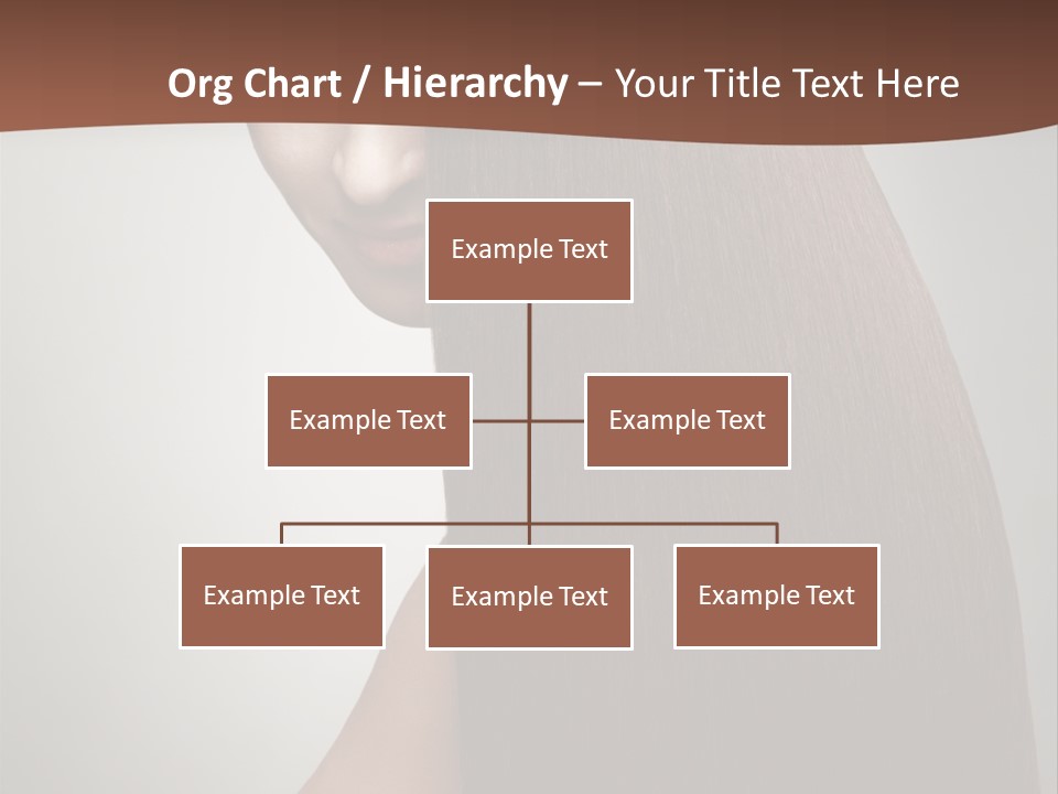 Face Fashion Brunette PowerPoint Template