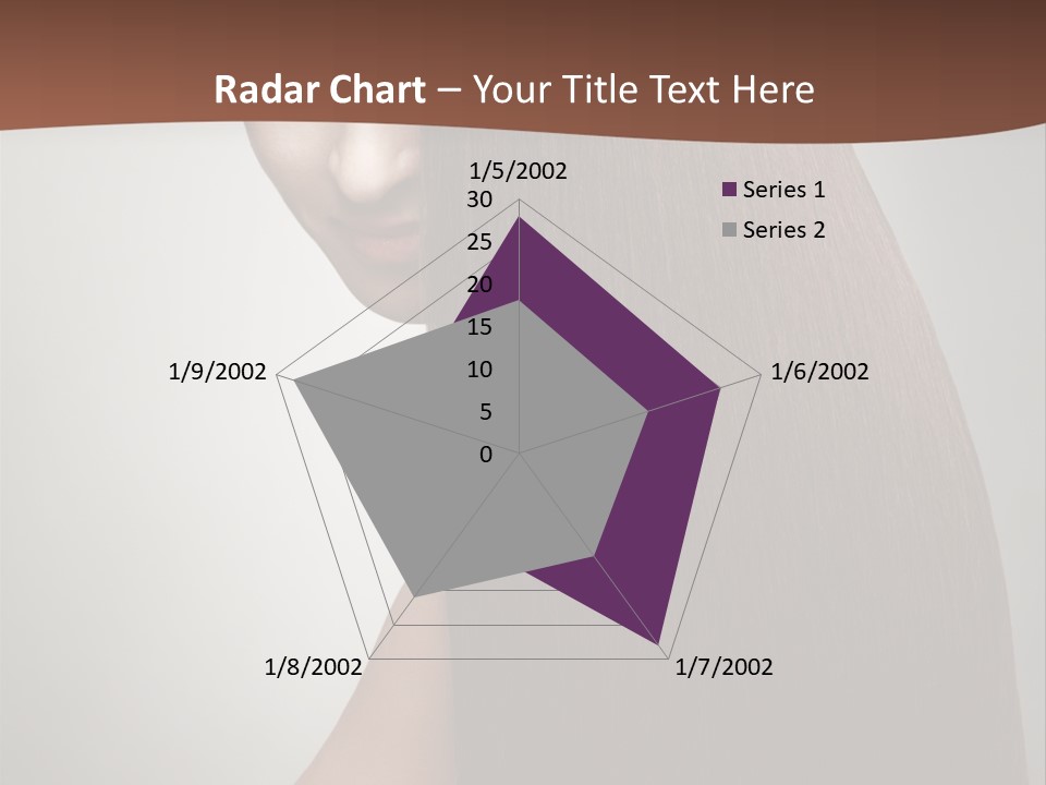 Face Fashion Brunette PowerPoint Template