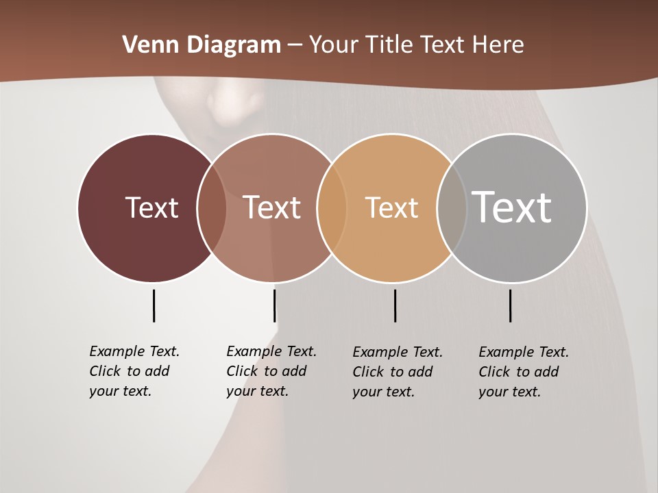 Face Fashion Brunette PowerPoint Template