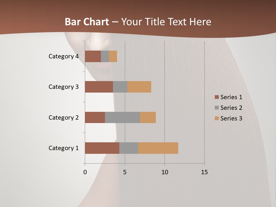 Face Fashion Brunette PowerPoint Template