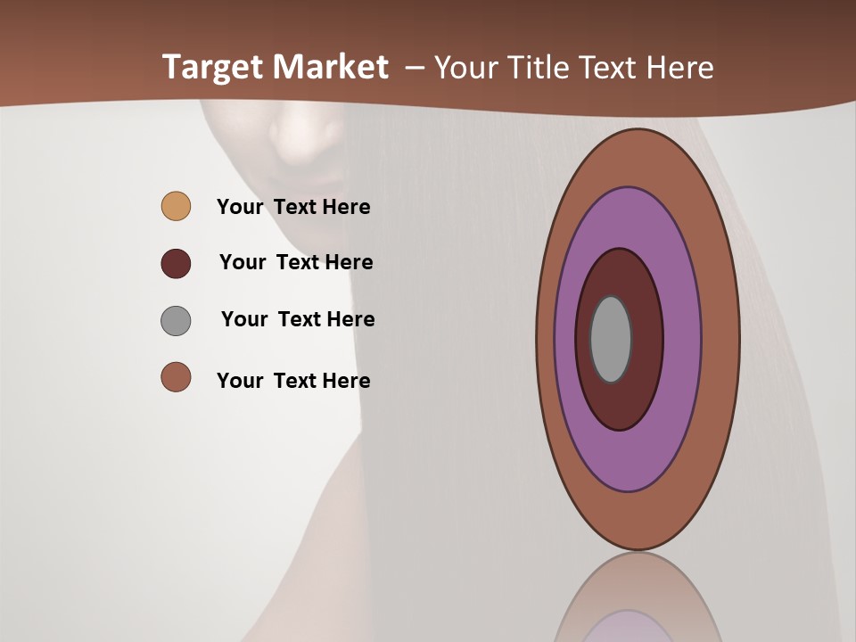 Face Fashion Brunette PowerPoint Template