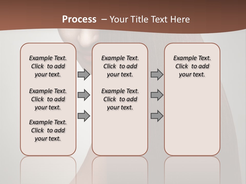 Face Fashion Brunette PowerPoint Template