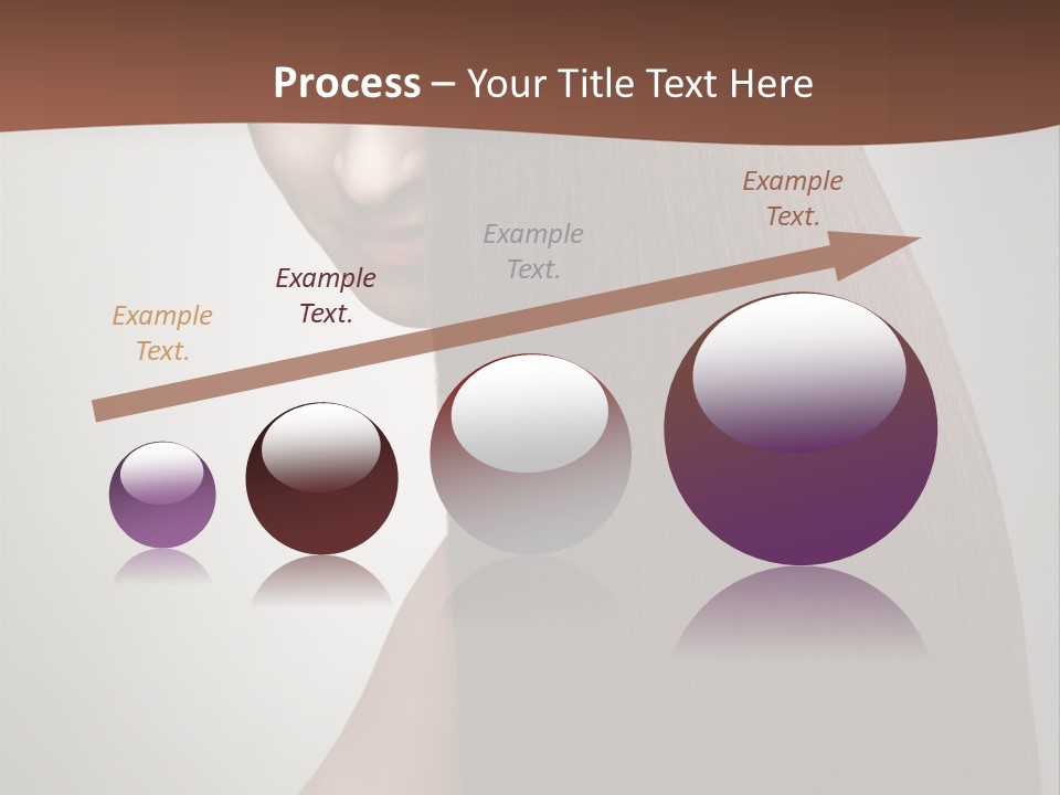 Face Fashion Brunette PowerPoint Template