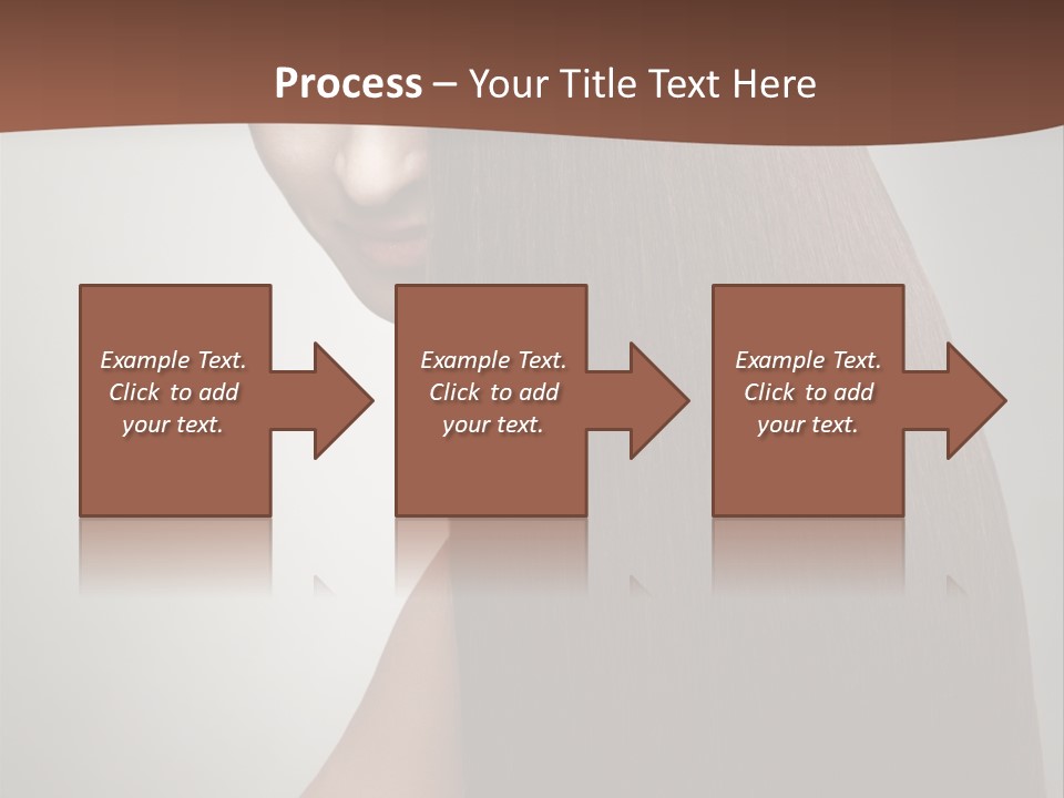 Face Fashion Brunette PowerPoint Template